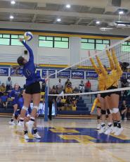 Volleyball falls to North Stanly