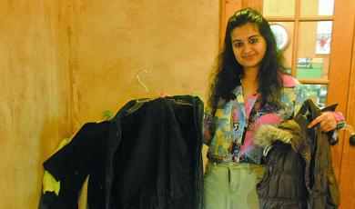 Winter coat drive coordinator Sukhin Chawla said more than 50 coats and jackets have been donated during the Scaly Mountain coat drive.