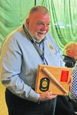 Ed McCloskey was honored for his years of service with American Legion Post 370 during a banquet at Mountain Laurel Tennis Club on Friday night.