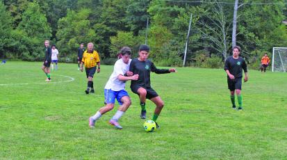 Highlands and Blue Ridge staged a defensive battle on the soccer pitch that ended in a 2-1 Highlanders win.