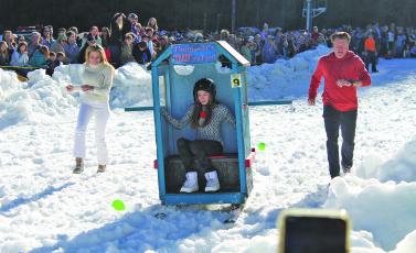 The annual Outhouse Races at Sapphire Valley Resort will take to the slopes on Saturday afternoon.