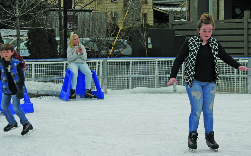 The ice rink at Kelsey-Hutchinson Founders Park is scheduled to open in November.