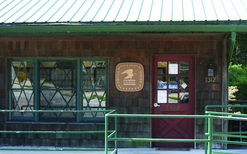 The Scaly Mountain Post Office on Dillard Road.
