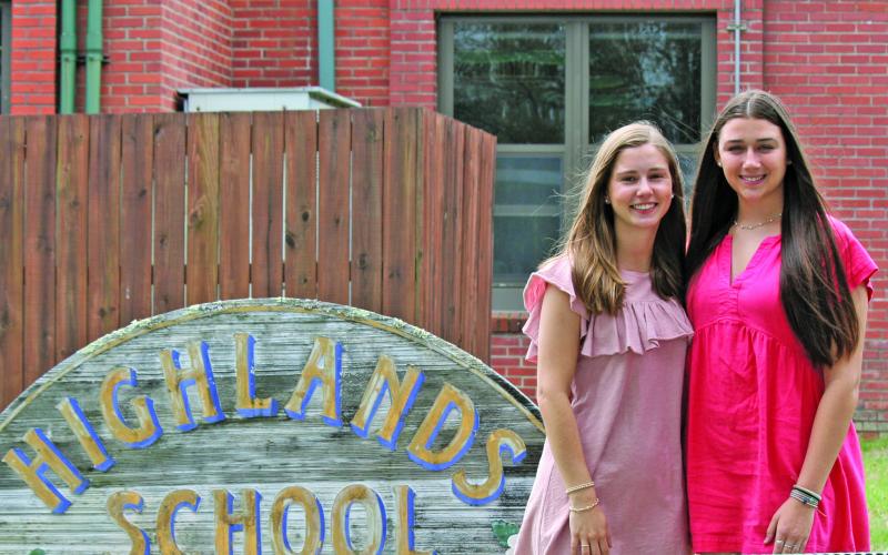 Highlands School recognized 2024 Valedictorian Olivia Cole and Salutatorian Brooke Fogarty this week. Both will be attending UNC Chapel Hill this fall to continue their education.