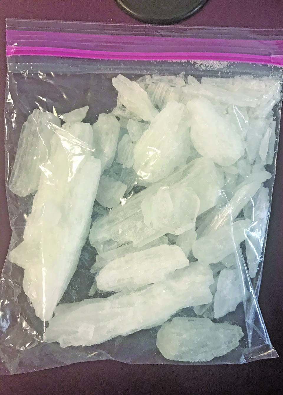 Rabun County, Georgia, deputies seized a bag filled with methamphetamine during a traffic stop on Feb. 3
