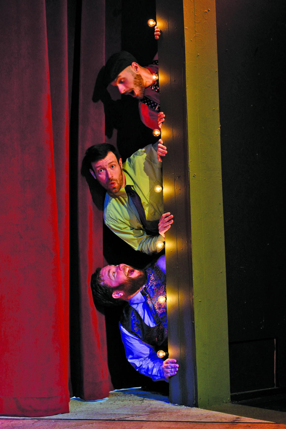 Drew Harvey (top) describes Curtains Up! as a musical that has everything rolled into one. 