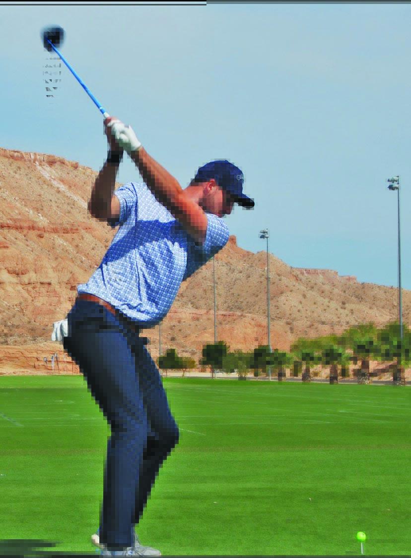 Submitted Photo On his last drive of the day, Gabbard had to beat his previous drive of 323 yards.