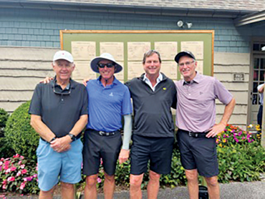Tom Machamer, John O’Brien, David Jackson, and Norman Pigott formed the winning team.