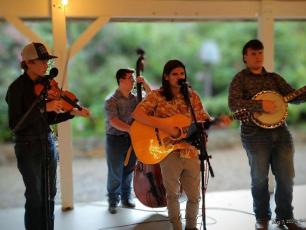 Young Mountain Magic, a youth bluegrass and folk band from the Cashiers area, performs at the 2025 Boots and Bourbon. This year's live entertainment features Seth and Sara.