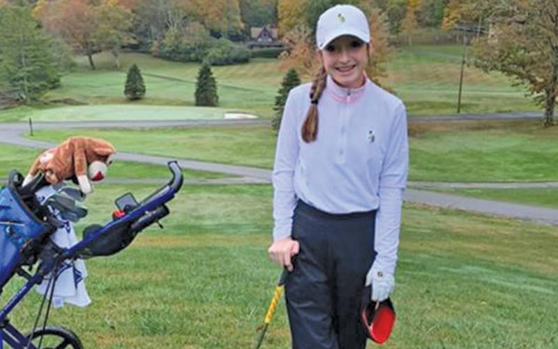 Highlander freshman Anna Stiehler carded a 91 in tough weather conditions at the NCHSAA Class 1A/2A regional golf tournament, good enough for ninth place and a ticket to the state tournament in Pinehurst on Oct. 28.