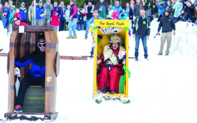 The 14th annual outhouse races will be held at Sapphire Valley Resort on Saturday, Feb. 15.