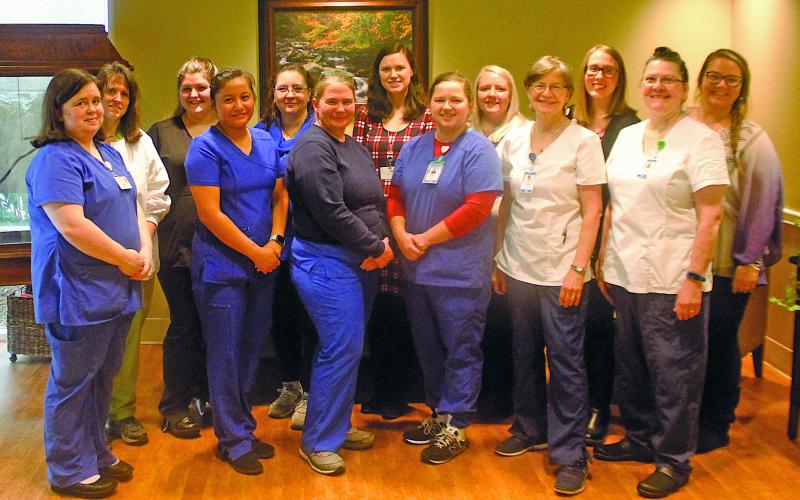 Eckerd Living Center at Highlands-Cashiers Hospital, an 80-bed assisted living center, has earned a five-star rating from the Centers for Medicare and Medicaid Services. Staff members include Carolyn Vitale, Robin Leitch, Laura Zoellner, Brooke Stewart, Brittney Herbert, Brandi Field, Myrna Green, Rachel Smith, Kristy BIllingsley, Natasha Williamson, Ariadna Mendoza, Jenya Wolf and Alison George.