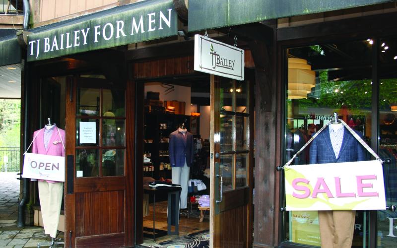 TJ Bailey For Men on Main Street reopened its doors on May 8.
