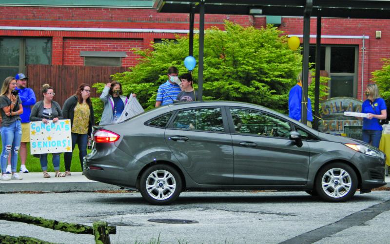The last event held at Highlands School was a drive-thru awards ceremony in May. Macon County Public School officials are curently working on a plan to put students and teachers back in their classrooms on Aug. 17.