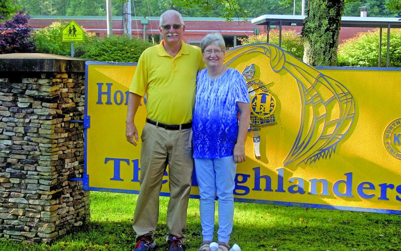 Dave Cashion and Mary Green were recently recognized for their contributions to Highlands School.
