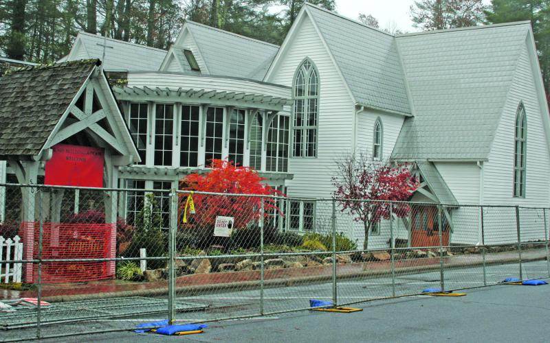 The Episcopal Church of the Incarnation recently began a renovation and expansion that will add seating to the sanctuary.