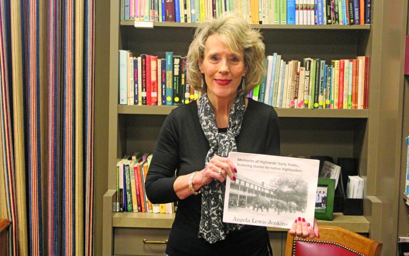 Local author Angela Lewis Jenkins is working on a book about what it was like to grow up in Highlands, as told by folks who experienced it.