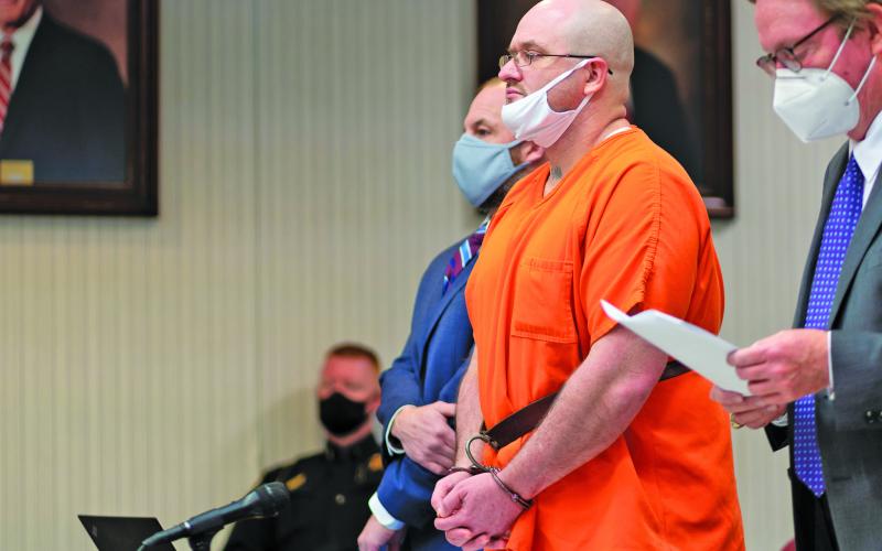 Thomas Glenn Palmer, 38, entered a guilty plea on Monday in Jackson County Superior Court and admitted to his role in killing his stepfather Tim Norris in Cashiers.