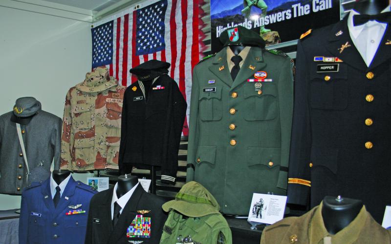 A recently constructed exhibit honoring the men and women who have represented Highlands while serving in the United States military is just one of several new attractions planned for 2021 at the Highlands Historical Society Museum on 4th Street.
