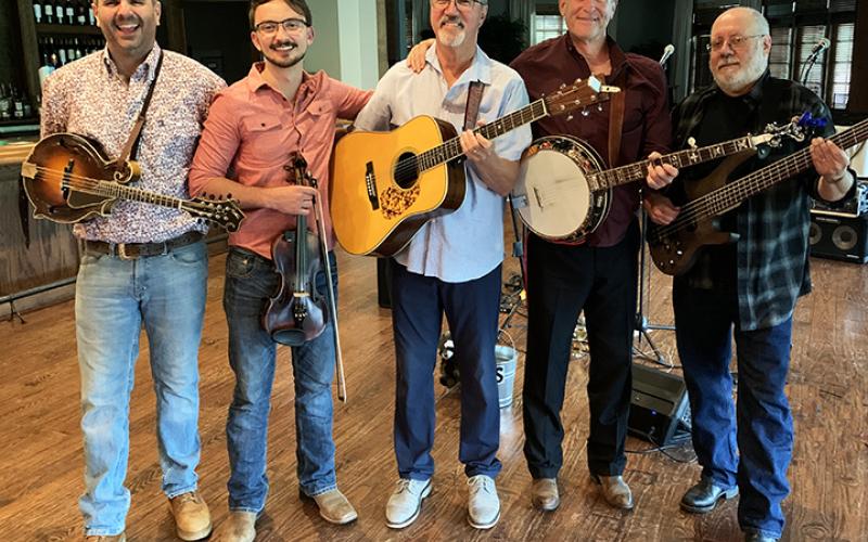 The band members of Silly Ridge Roundup are David Goodrow, lead vocalist, rhythm guitar and percussion, Knight Martorell, banjo, harmony vocals, and harmonica, Mario Renes, bass guitar, Greg Fleming, mandolin and vocals and Lane Holcomb, fiddle.