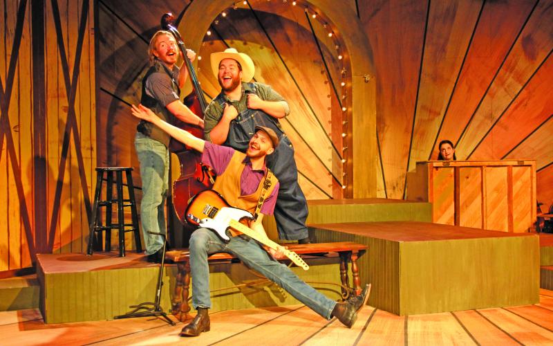 All of the actors play their own instruments in the musical.