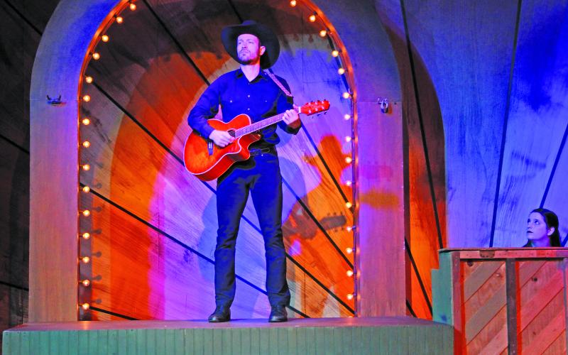 Photo by Christopher Smith/Staff Andrew Fehrenbacher makes his debut at Highlands Playhouse as Jason, an older Johnny Cash.