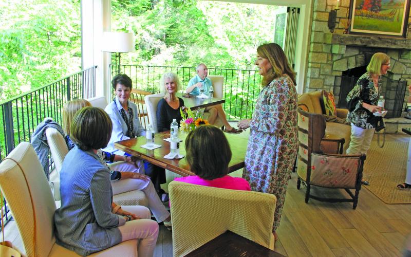 Photo by Christopher Smith/Staff Half-Mile Farm residents were able to talk with contemporary authors Cassandra King, Ron Rash and Mary Alice Monroe, along with travel journalists Cele and Lynn Seldon.