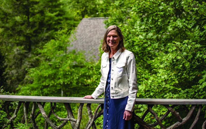 Photo by Carter Giegerich After nine years in charge of the event center and greenspace, Ann Self announced her retirement this month.