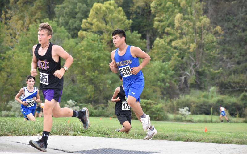 Photo by Kevin Hensley/ The Graham Star Jim De la Cruz placed 14 in the two-mile run.