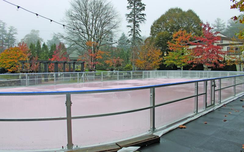 Photo by Christopher Smith/Staff The estimated opening of the rink is Nov. 18, according to Highlands Recreation Department director Lester Norris.