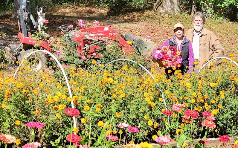 Daniel and Lori Cabe have owned The Flower Company in Otto since 1997.