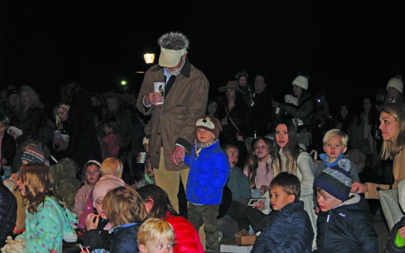 Children listening to the story of Christmas.