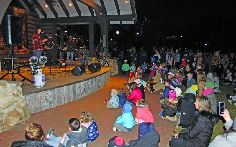 Children listening to the story of Christmas.