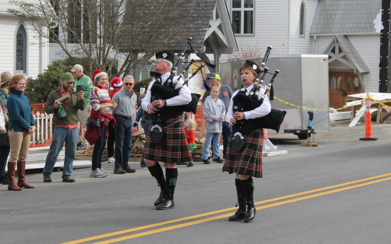 Photo by Christopher Lugo/Staff Bagpipe players marched in the parade.