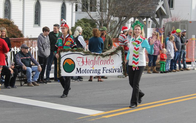Photo by Christopher Lugo/Staff The Highlands Motoring Festival had a float in the parade.