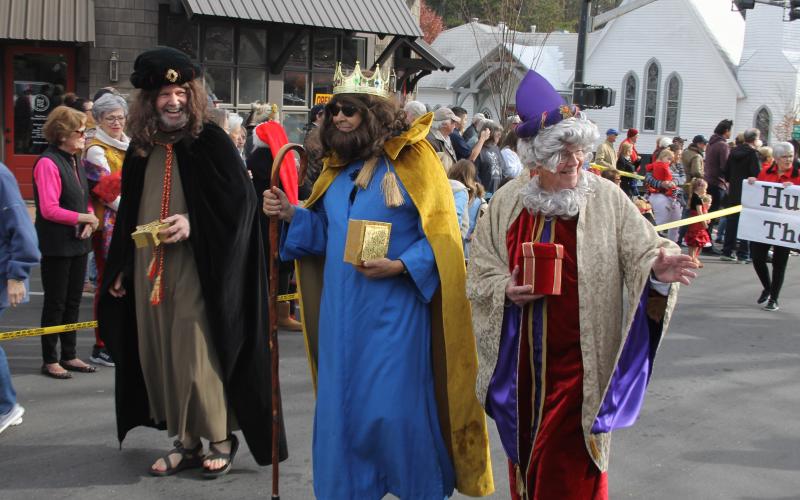 Photo by Christopher Lugo/Staff The three wise men with the First United Methodist Church in Highlands.