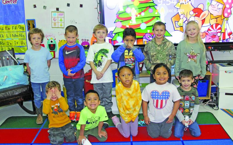 Mrs. Covey's Kindergarten class at Highlands School Photo by Christopher Lugo/Staff