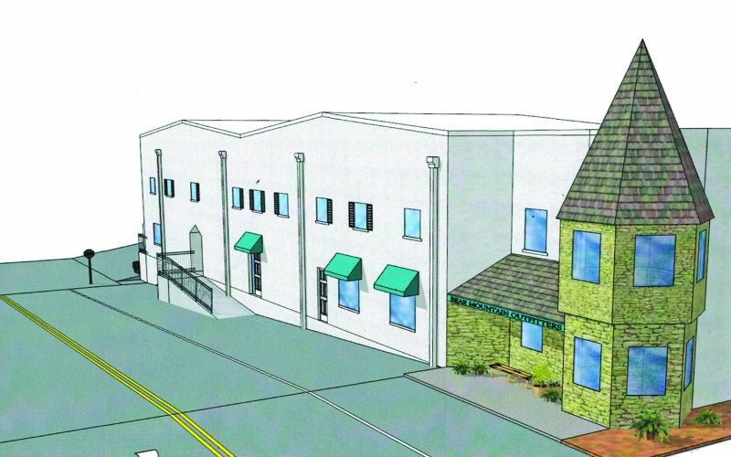A rendition of the sidewalk project on Third Street Submitted Photo