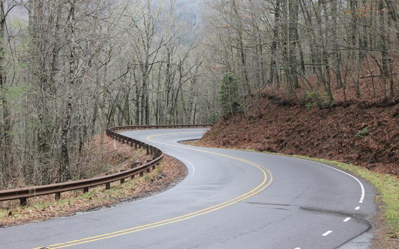 Photo by Christopher Lugo/Staff A stretch of road on the Cullasaja Gorge.
