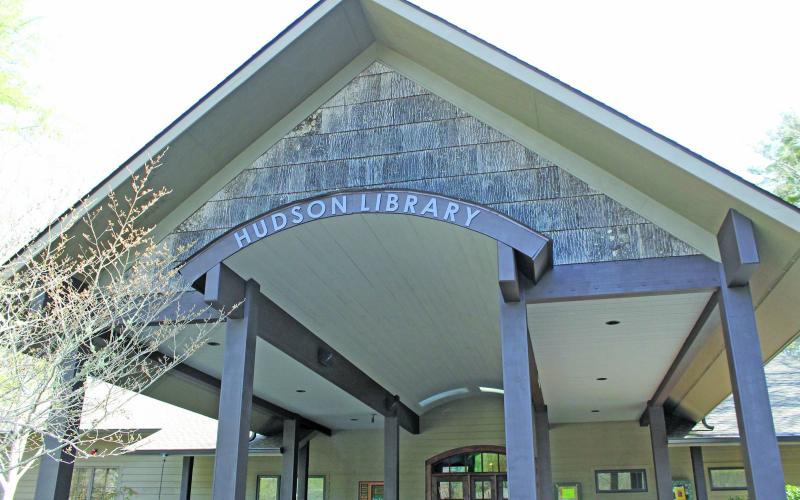 Photo by Christopher Lugo/Staff For the past five years, Hudson Library has undergone improvements to its exterior and interior.