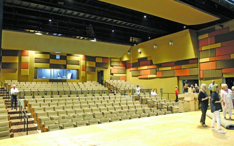 Photo by Christopher Lugo/Staff The inside of the new PAC theater.