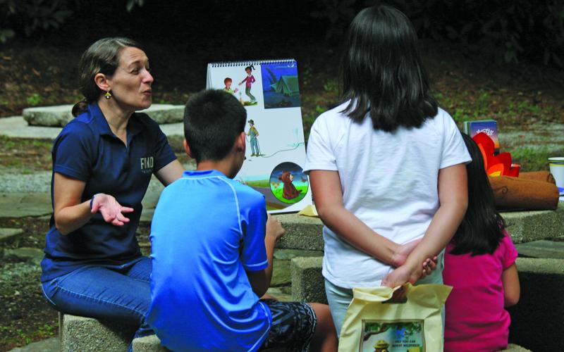 Students got the chance to learn bear basics, as well as ways to prevent forest fires, during a recent celebration of Smokey Bear’s birthday in Highlands.