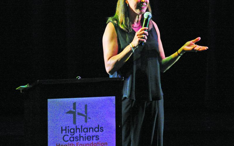 Hall of Fame basketball coach Joanne P. McCallie served as the keynote speaker at a community mental health event in Highlands.