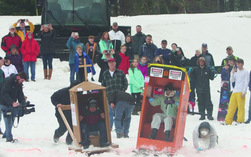 The annual “Outhouse races” at Sapphire Valley Resort will get underway at 2 p.m. on Saturday and feature live music throughout the afternoon.