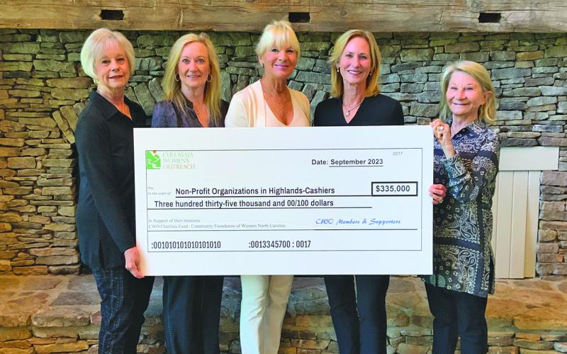 Members of the Cullasaja Women’s Outreach raised $335,000 for local nonprofit groups.