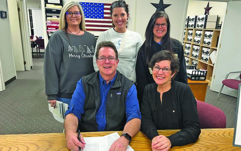 NC Sen. Kevin Corbin filed for re-election surrounded by family and friends on Monday.