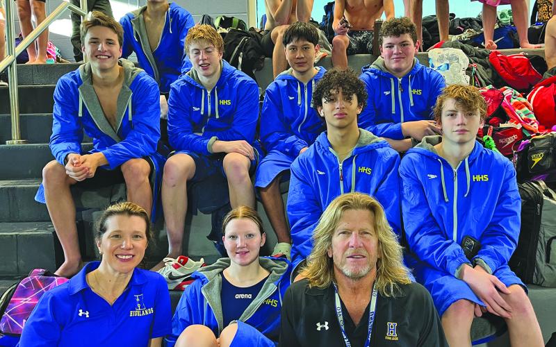 The Highlands varsity swim teem is heading to Cary on Friday to compete at the state swim meet.