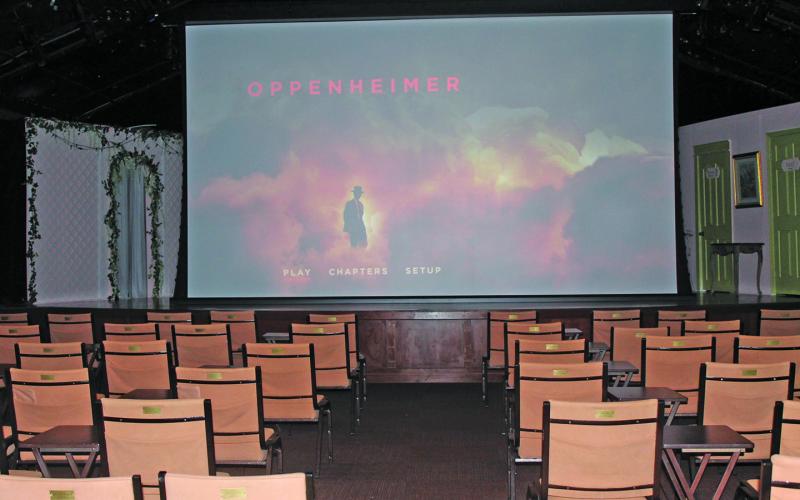 The film “Oppenheimer” was used to test the new movie theater system at the Highlands PAC. The plan is for the PAC to show recently released films.