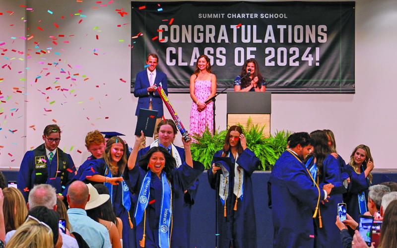 Summit Charter School graduated 15 seniors on Saturday, May 18.
