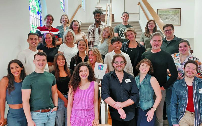 The cast of “Catch Me If You Can,” which will premier at the Highlands PAC on July 24.